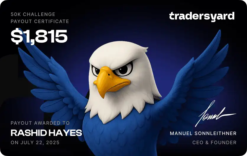 Trader payout screenshot