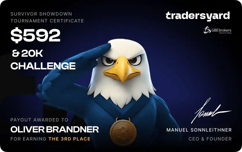 Trader payout screenshot